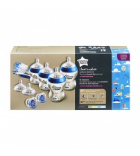 Kit biberoane colorate nou nascut, Tommee Tippee, baieti